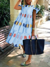 Load image into Gallery viewer, Fashion Loose Print Midi Dress
