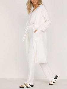 Casual And Comfortable Solid Color Three-Piece Suit
