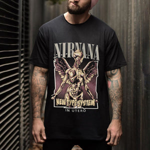 Men'S Fashion Round Neck Print Short Sleeve T-Shirt