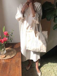 Casual Solid Color Round Neck Loose Dress