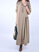 Load image into Gallery viewer, Casual Solid Color Fashion Wild Dress
