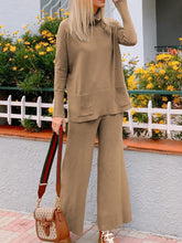 Load image into Gallery viewer, Casual Loose Turtleneck Long-Sleeved Two-Piece Suit
