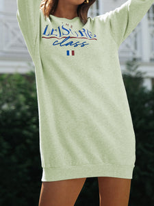 Simple Pattern Round Neck Long Sleeve for Women