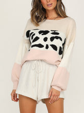 Load image into Gallery viewer, Leopard Stitching Contrast Suit

