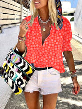 Load image into Gallery viewer, Bohemian Loose Long Sleeve Floral Shirt Top
