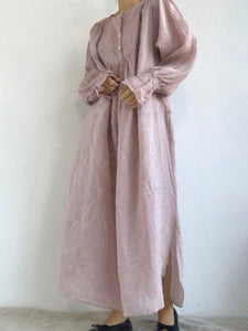 Solid Color Loose Wild Fashion Dress