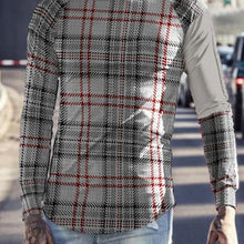 Load image into Gallery viewer, Men&#39;S Fashion Casual Check Long Sleeve T-Shirt
