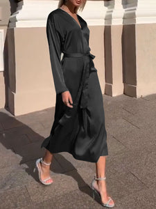 Fashion Long-sleeved All-match Slim Dress