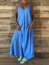Load image into Gallery viewer, Solid Color Casual Fashion Suspender Dress
