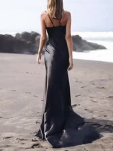 Load image into Gallery viewer, Sexy Sling V-neck Sleeveless Evening Maxi Dress
