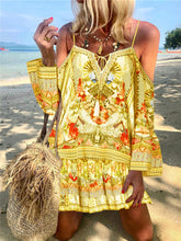 Load image into Gallery viewer, Romantic Vintage Bohemian Loose Strap Dress
