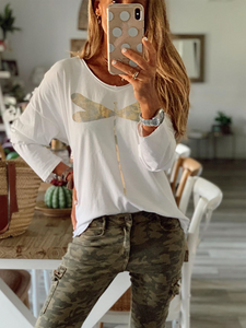 Printed Long-Sleeved T-Shirt