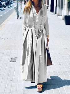 Elegant Fashion Loose Shirt Skirt Suit