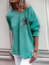 Load image into Gallery viewer, V-Neck Casual Long-Sleeved T-Shirt
