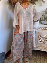 Load image into Gallery viewer, Casual Ethnic Style V-neck Suit
