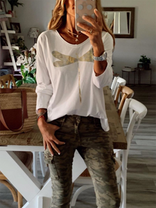 Printed Long-Sleeved T-Shirt