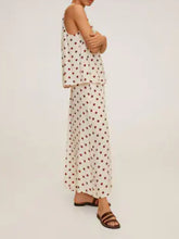 Load image into Gallery viewer, V-neck Polka Dot Sleeveless Suit
