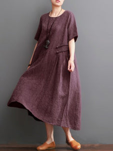 Casual Solid Color Fashion Loose Dress