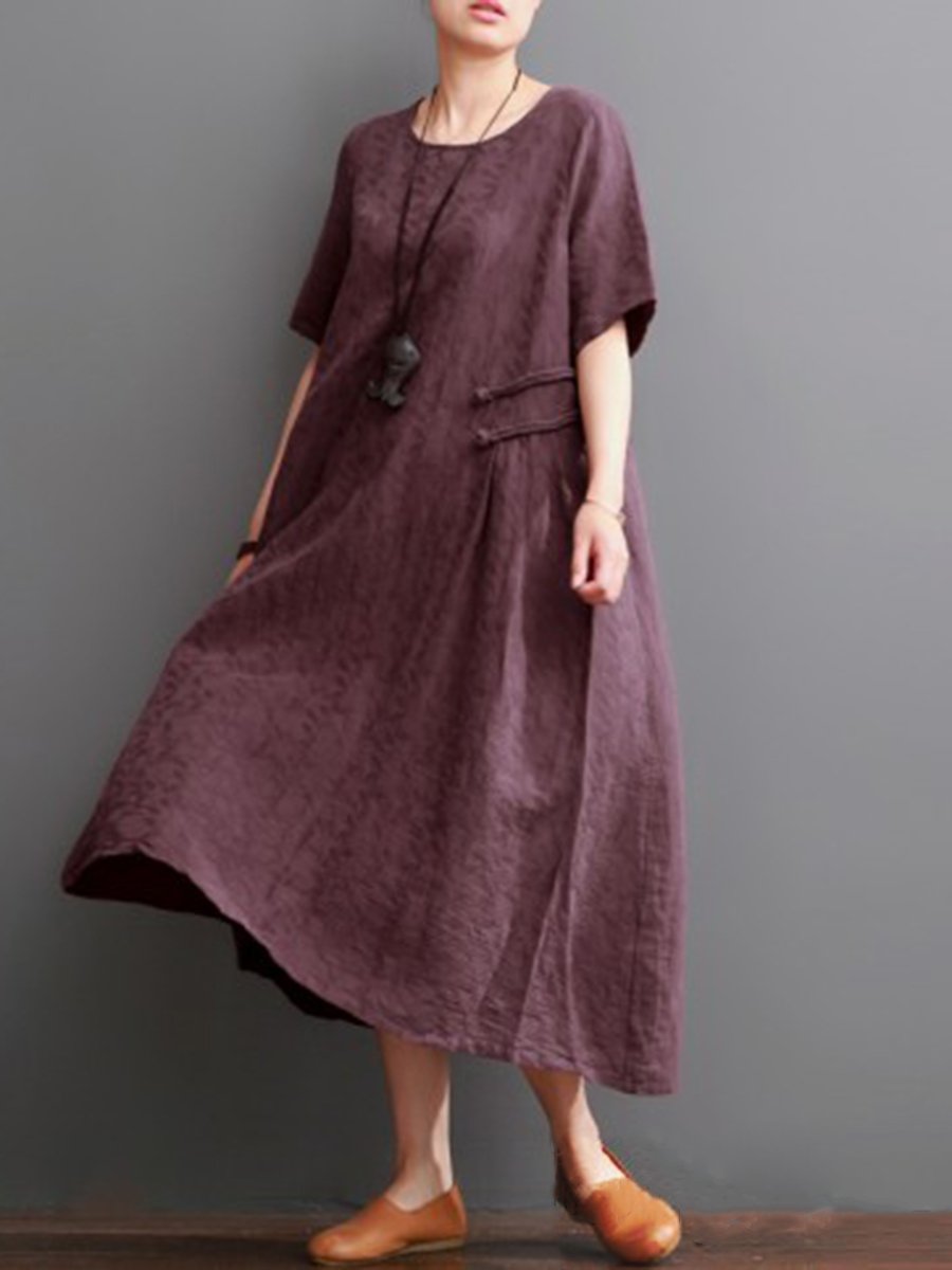 Casual Solid Color Fashion Loose Dress