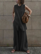 Load image into Gallery viewer, Solid Color Knitted Sleeveless Suit
