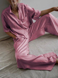 Two-piece Fashion V-neck Long Sleeve Shirt