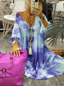 Bohemian Loose Casual Tie Dye Dress