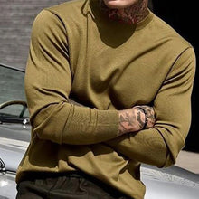 Load image into Gallery viewer, Casual Solid Color Round Neck Long Sleeve T-Shirt

