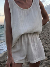 Load image into Gallery viewer, Casual Loose Solid Color Sleeveless Two-piece Suit
