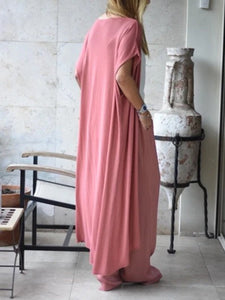 Simple Casual Loose Top Pants Coat Comfortable Soft Three-Piece Suit