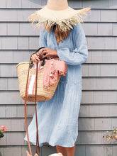 Load image into Gallery viewer, Bohemian Holiday Solid Cotton Dress
