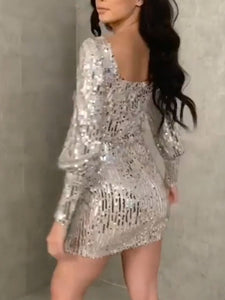 Fashion Sexy Sequined Slim Fit Dress