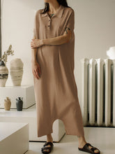 Load image into Gallery viewer, Fashion Casual Solid Color Lapel Jumpsuit
