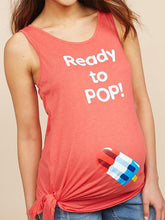 Load image into Gallery viewer, Casual V-neck Printed Maternity Vest Top
