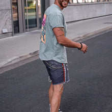 Load image into Gallery viewer, Men&#39;S Fashion Round Neck Printed Short-Sleeved T-Shirt
