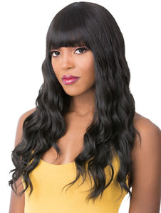 Black Wavy Long Fashion Synthetic Wigs