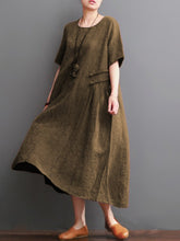 Load image into Gallery viewer, Casual Solid Color Fashion Loose Dress
