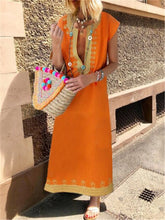 Load image into Gallery viewer, Bohemian Vintage Elegant Casual Loose Dress
