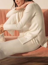 Load image into Gallery viewer, High Neck Slit Sweater Loose Trousers Set for Women
