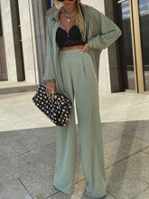 Load image into Gallery viewer, Loose Long Sleeve Shirt Casual Trousers Women&#39;s Suit
