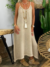 Load image into Gallery viewer, Fashion Casual Solid Color Suspender Dress
