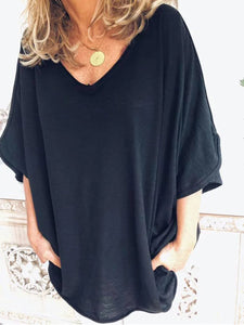 Casual Cotton Short Sleeve T-shirt Top