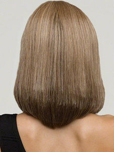Blonde Hair Tail Curling Inward Shoulder Short Synthetic Wigs