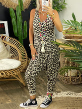 Load image into Gallery viewer, Casual Retro Loose Leopard Jumpsuit
