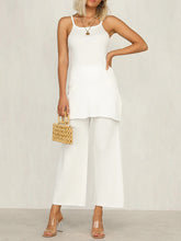Load image into Gallery viewer, Casual Solid Color Suspender Top Two-piece Suit
