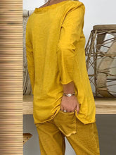 Load image into Gallery viewer, Casual Loose Long Sleeve Top Pants Suit
