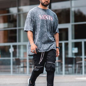 Men'S Round Neck Fashion Printed Short-Sleeved T-Shirt