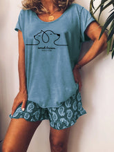 Load image into Gallery viewer, Casual Loose T-Shirt Shorts Suit
