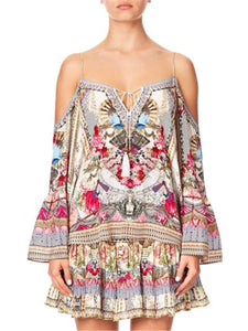 Romantic Vintage Bohemian Loose Strap Dress