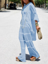 Load image into Gallery viewer, Fashionable Simple Casual Loose Long Sleeve Shirt Pants Suit

