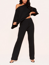 Load image into Gallery viewer, Everleigh Grey Ribbed Knit Co-Ord Set
